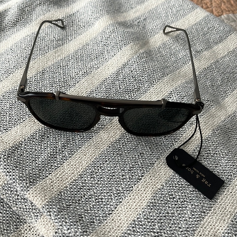Rag and bone 9005/S full rim navigator Havana/QT green